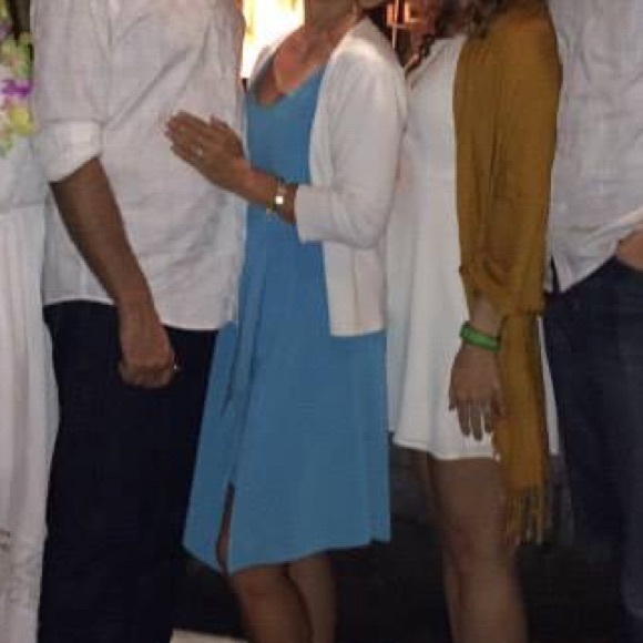 Belle Badgley Mischka Cocktail Dress Blue - Picture 7 of 7